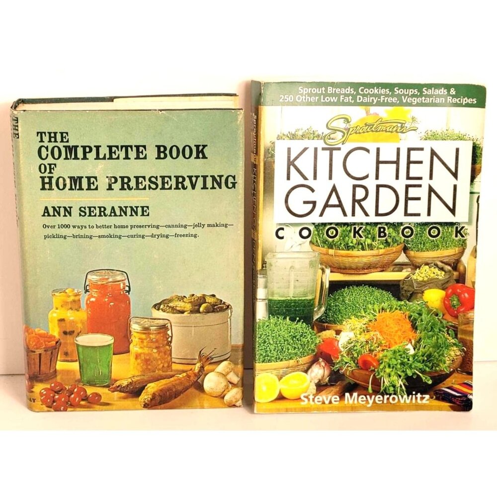 2 Vintage Cookbooks Complete Book Of Home Preserving Sproutmans Kitchen Garden